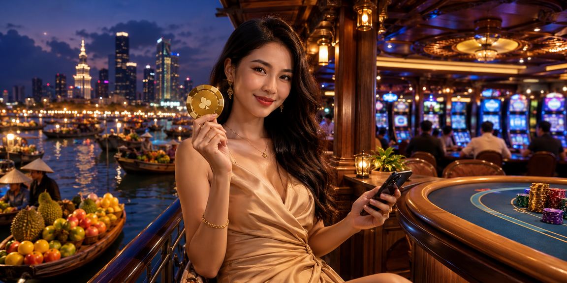 Người dùng trải nghiệm nền tảng casino di động tại vùng Đồng bằng sông Cửu Long bên ly cà phê